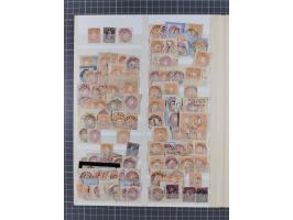 ANNABERG bis ZWICKAU, Sammlung der Nummern- und Ort Stempel auf rund 350 Marken und Briefstücken, meist sehr schöne Abschläge