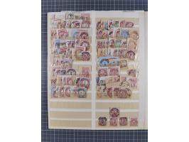 ANNABERG bis ZWICKAU, Sammlung der Nummern- und Ortsstempel, nachverwendet auf über 500 Marken und Briefstücken NDP und Dt. R