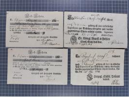 1740/1867 (ca.), rund 110 Postscheine, dabei Ortsdrucke, Stücke mit Stempeln,etc., aus altem Bestand