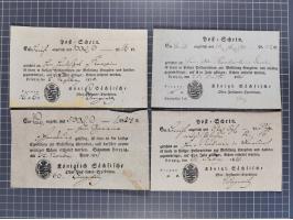 1740/1867 (ca.), rund 110 Postscheine, dabei Ortsdrucke, Stücke mit Stempeln,etc., aus altem Bestand