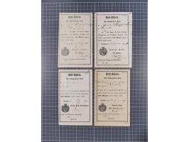 1740/1867 (ca.), rund 110 Postscheine, dabei Ortsdrucke, Stücke mit Stempeln,etc., aus altem Bestand