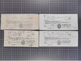 1740/1867 (ca.), rund 110 Postscheine, dabei Ortsdrucke, Stücke mit Stempeln,etc., aus altem Bestand