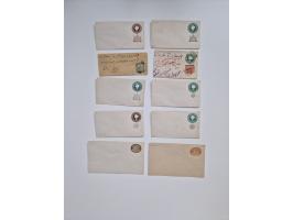 1880/1900 (ca.), about 150 postal stationery cards and envelopes, unused and used,including some with additional franking