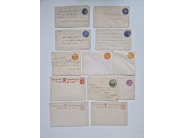 1880/1900 (ca.), about 150 postal stationery cards and envelopes, unused and used,including some with additional franking