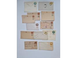 1880/1900 (ca.), about 150 postal stationery cards and envelopes, unused and used,including some with additional franking