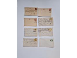 1880/1900 (ca.), about 150 postal stationery cards and envelopes, unused and used,including some with additional franking