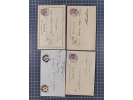 1866/76, kleine alte Partie mit etwa 70 Marken und Briefstücken und 22 Briefen und Ganzsachen, dabei "GRAUDENZ, "HERFORD", "L