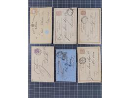 1866/76, kleine alte Partie mit etwa 70 Marken und Briefstücken und 22 Briefen und Ganzsachen, dabei "GRAUDENZ, "HERFORD", "L