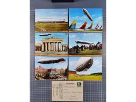 Zeppelin: 1928/81, Partie Stempel-Belege mit Schwerpunkt bei den modernen Stempeln und Sonderumschlägen ab ca. 1960, dazu neu