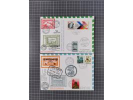 Zeppelin: 1928/81, Partie Stempel-Belege mit Schwerpunkt bei den modernen Stempeln und Sonderumschlägen ab ca. 1960, dazu neu