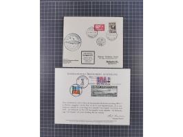 Zeppelin: 1928/81, Partie Stempel-Belege mit Schwerpunkt bei den modernen Stempeln und Sonderumschlägen ab ca. 1960, dazu neu