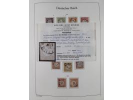 1872/1932, gestempelte Sammlung inkl. Dienstmarken mit vielen besseren und kpl. Ausgaben, Farben, Wasserzeichen-Abarten, Type