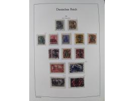 1872/1932, gestempelte Sammlung inkl. Dienstmarken mit vielen besseren und kpl. Ausgaben, Farben, Wasserzeichen-Abarten, Type