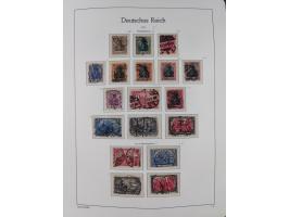 1872/1932, gestempelte Sammlung inkl. Dienstmarken mit vielen besseren und kpl. Ausgaben, Farben, Wasserzeichen-Abarten, Type