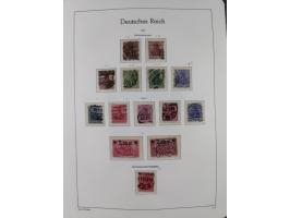 1872/1932, gestempelte Sammlung inkl. Dienstmarken mit vielen besseren und kpl. Ausgaben, Farben, Wasserzeichen-Abarten, Type