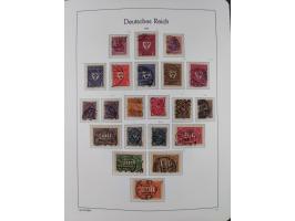 1872/1932, gestempelte Sammlung inkl. Dienstmarken mit vielen besseren und kpl. Ausgaben, Farben, Wasserzeichen-Abarten, Type