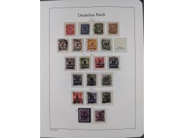 1872/1932, gestempelte Sammlung inkl. Dienstmarken mit vielen besseren und kpl. Ausgaben, Farben, Wasserzeichen-Abarten, Type