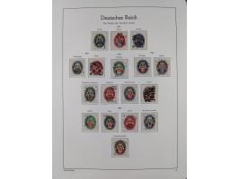 1872/1932, gestempelte Sammlung inkl. Dienstmarken mit vielen besseren und kpl. Ausgaben, Farben, Wasserzeichen-Abarten, Type