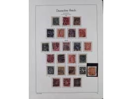 1872/1932, gestempelte Sammlung inkl. Dienstmarken mit vielen besseren und kpl. Ausgaben, Farben, Wasserzeichen-Abarten, Type