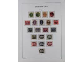 1872/1932, gestempelte Sammlung inkl. Dienstmarken mit vielen besseren und kpl. Ausgaben, Farben, Wasserzeichen-Abarten, Type