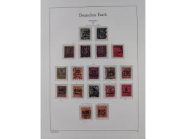 1872/1932, gestempelte Sammlung inkl. Dienstmarken mit vielen besseren und kpl. Ausgaben, Farben, Wasserzeichen-Abarten, Type