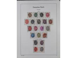 1872/1932, gestempelte Sammlung inkl. Dienstmarken mit vielen besseren und kpl. Ausgaben, Farben, Wasserzeichen-Abarten, Type