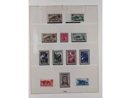 1947/59, in den Hauptnummern überkomplette postfrische Sammlung inkl. Dienstmarken und Urdrucksatz (die besseren Werte alle d