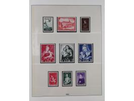 1947/59, in den Hauptnummern überkomplette postfrische Sammlung inkl. Dienstmarken und Urdrucksatz (die besseren Werte alle d