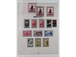 1947/59, in den Hauptnummern überkomplette postfrische Sammlung inkl. Dienstmarken und Urdrucksatz (die besseren Werte alle d