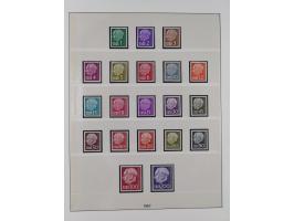 1947/59, in den Hauptnummern überkomplette postfrische Sammlung inkl. Dienstmarken und Urdrucksatz (die besseren Werte alle d