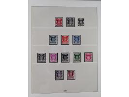 1947/59, in den Hauptnummern überkomplette postfrische Sammlung inkl. Dienstmarken und Urdrucksatz (die besseren Werte alle d