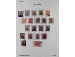 1920/59, ungebraucht/postfrische und zusätzlich gestempelte Sammlung inkl. Dienstmarken mit einigen besseren und kpl. Ausgabe