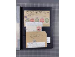 GREEK OCCUPATIONS &amp; LOCALS: 1859/1942 (ca.), mint never hinged/unused and used collection with 24 covers, many duplicates