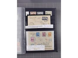 GREEK OCCUPATIONS &amp; LOCALS: 1859/1942 (ca.), mint never hinged/unused and used collection with 24 covers, many duplicates