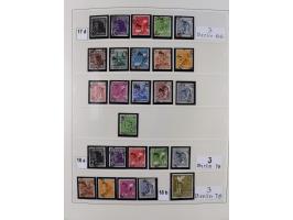 1948, sehr reichhaltige fast ausschließlich postfrische Material-Sammlung des Bezirk 3 mit vielen hunderten Marken sauber sor