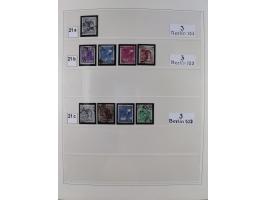 1948, sehr reichhaltige fast ausschließlich postfrische Material-Sammlung des Bezirk 3 mit vielen hunderten Marken sauber sor