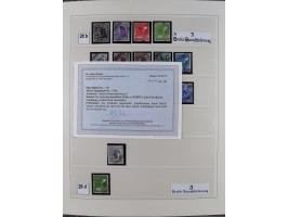 1948, sehr reichhaltige fast ausschließlich postfrische Material-Sammlung des Bezirk 3 mit vielen hunderten Marken sauber sor