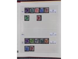 1948, sehr reichhaltige fast ausschließlich postfrische Material-Sammlung des Bezirk 3 mit vielen hunderten Marken sauber sor