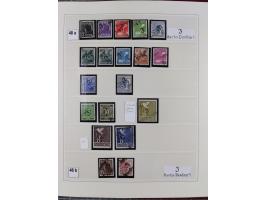 1948, sehr reichhaltige fast ausschließlich postfrische Material-Sammlung des Bezirk 3 mit vielen hunderten Marken sauber sor