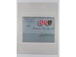 1941/43 (ca.), mint never hinged/unused and used collection with 21 covers, including German Occupation of Montenegro and Zar