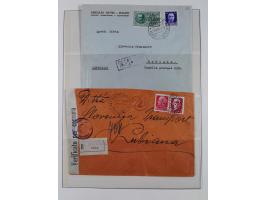 1941/43 (ca.), mint never hinged/unused and used collection with 21 covers, including German Occupation of Montenegro and Zar