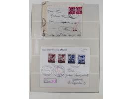 1941/43 (ca.), mint never hinged/unused and used collection with 21 covers, including German Occupation of Montenegro and Zar
