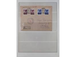 1941/43 (ca.), mint never hinged/unused and used collection with 21 covers, including German Occupation of Montenegro and Zar
