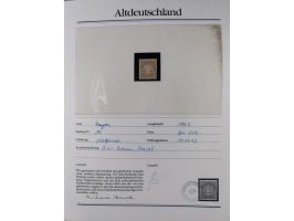 1981/1920, postfrische Sammlung aus Abobezug, dabei einige bessere Ausgaben Bayern, Bergedorf und Thurn und Taxis, gute Erhal