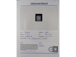 1981/1920, postfrische Sammlung aus Abobezug, dabei einige bessere Ausgaben Bayern, Bergedorf und Thurn und Taxis, gute Erhal