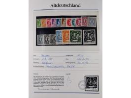 1981/1920, postfrische Sammlung aus Abobezug, dabei einige bessere Ausgaben Bayern, Bergedorf und Thurn und Taxis, gute Erhal