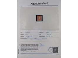 1981/1920, postfrische Sammlung aus Abobezug, dabei einige bessere Ausgaben Bayern, Bergedorf und Thurn und Taxis, gute Erhal