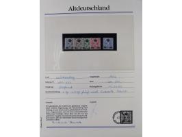 1981/1920, postfrische Sammlung aus Abobezug, dabei einige bessere Ausgaben Bayern, Bergedorf und Thurn und Taxis, gute Erhal