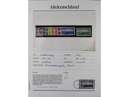 1981/1920, postfrische Sammlung aus Abobezug, dabei einige bessere Ausgaben Bayern, Bergedorf und Thurn und Taxis, gute Erhal