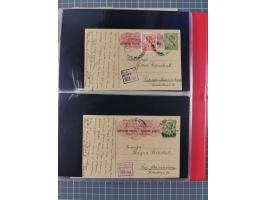 1941/44, kleine Partie mit 34 Briefen und Karten, Schwerpunkt Serbien und Laibach, mit R-Brief und Mischfrankaturen, etc., me